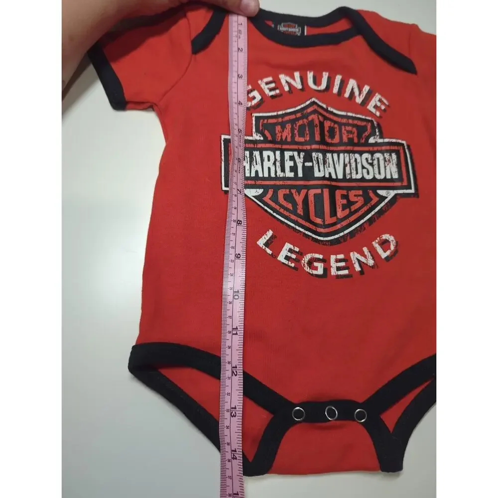 Infant HARLEY DAVIDSON Outfit Body Suit North Tonawanda, New York NY SIZE 12 M